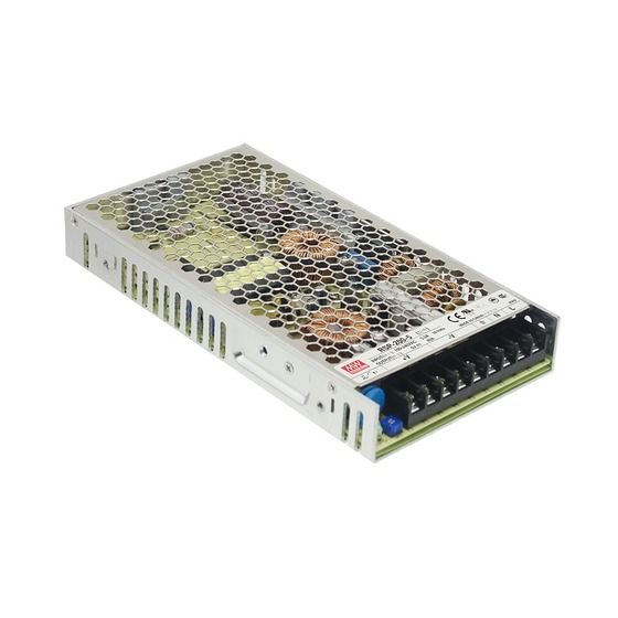 200W 24V Switching Power Supply – 8.4A, 1U Rack-Mount (RSP-200-24)
