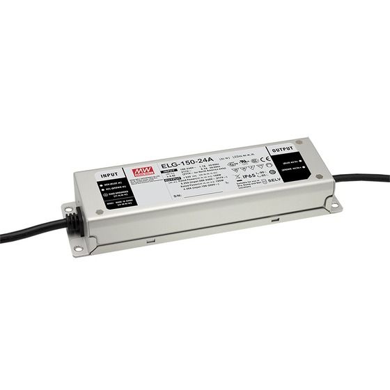 Mean Well 120W LED Power Supply 12V DC 12A – IP65 Outdoor Driver with Potentiometer Adjust
