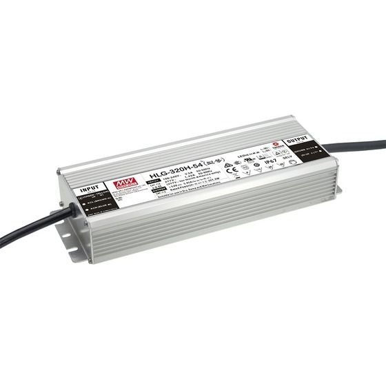 Mean Well HLG-320H-48 LED Power Supply 320W 48V 6.7A | IP67 Outdoor Rated | 7-Year Warranty