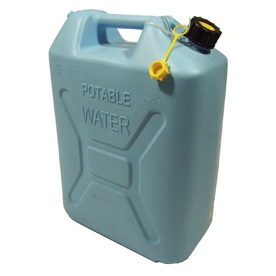 Jaycar 20L Grey Jerry Can – Water Only, Manual Venting, Child-Proof Lid