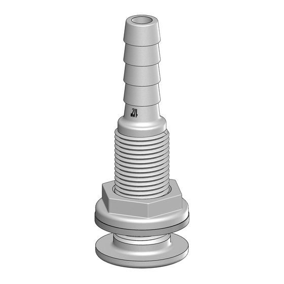JAYCAR 1/2in (13mm) Threaded Fitting with Barbed Tails – 8mm Int. Dia, Boat & Bilge Use (MPK005)