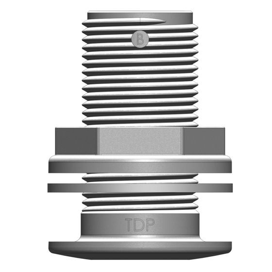 Jaycar Marine Skin Fitting – 1" BSP Threaded, 23mm Internal Dia, No Barb (MPK045)