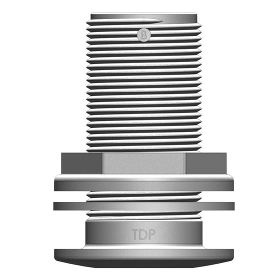 Jaycar Marine Skin Fitting – 1 1/4" BSP Threaded, 30mm Internal Dia, No Barb (MPK050)