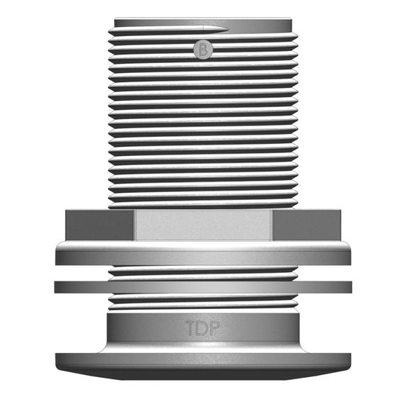 Jaycar Marine Skin Fitting – 1/2" BSP Threaded, 36mm Internal Dia, No Barb (MPK055)