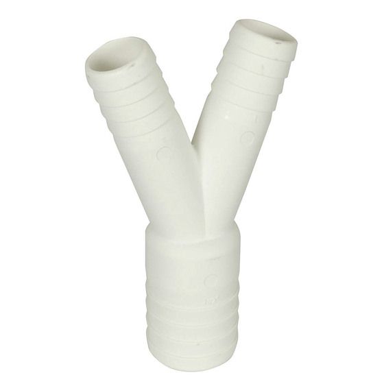 TruDesigns Y Joiner 2 x 1in (25mm) & 1 x 1½in (38mm) Barb – Marine Polymer Fitting