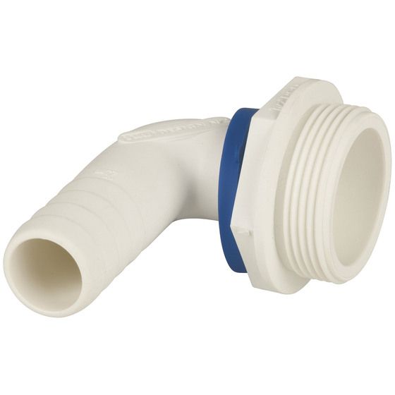 TRUDESIGNS Polymer 90° Elbow – 1½" BSP Thread to 25mm Barb Connector