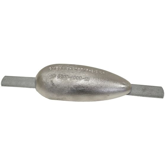 Teardrop Sacrificial Anode with Strap – 1.0kg | Jaycar