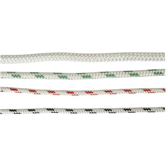 Double Braided Polyester Rope 8mm Black/Black Fleck – 100m Roll | JAYCAR MRC125