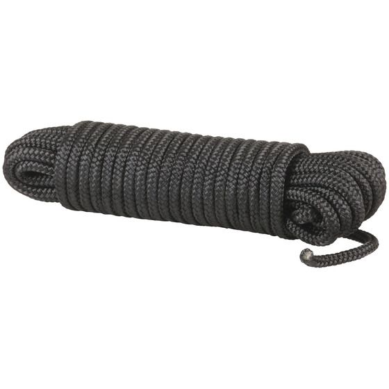 Double Braided Polyester Rope 8mm Black – 15m | JAYCAR MRC126