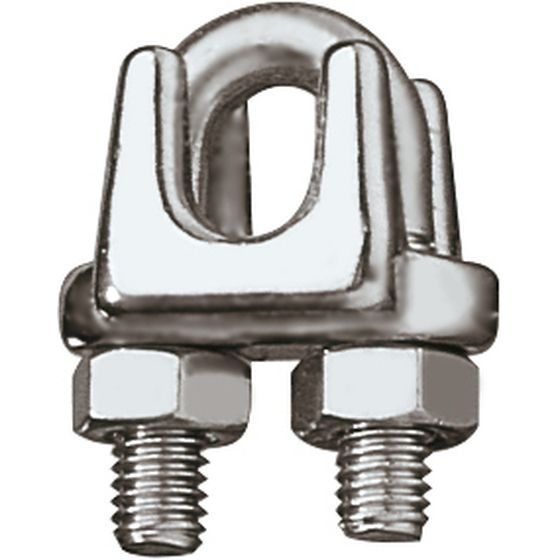 WIRE ROPE GRIPS - STAINLESS STEEL 316 GRADE - 3 - 4MM (5/32")