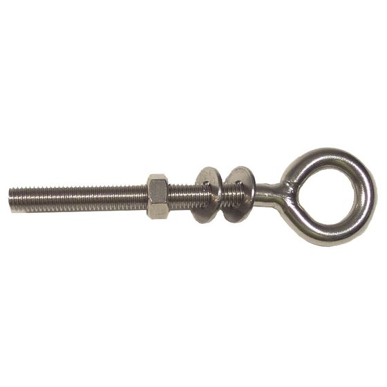 JAYCAR Eye Bolt – 12 mm Thread, 120 mm Length, 30 mm Eye, 4500 kg Breaking Strain, 316 Stainless Steel