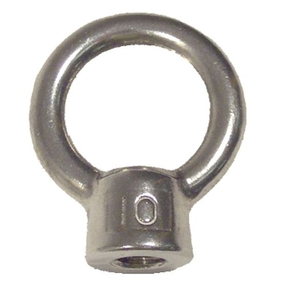 M10 Eye Nut – 316 Stainless Steel, 2400kg Breaking Strain | Jaycar