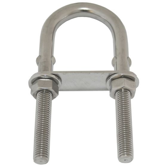 U-Bolt – 304 Stainless Steel, M8 x 80mm, 40mm Thread | Jaycar