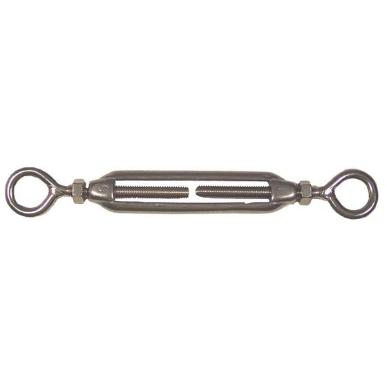 Jaycar Eye-to-Eye M5 Turnbuckle – Polished 316 Stainless Steel (MRK505)