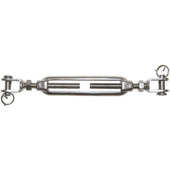 Fork to Fork M5 Turnbuckle – 316 Stainless Steel, 114–170mm, SWL 188kg