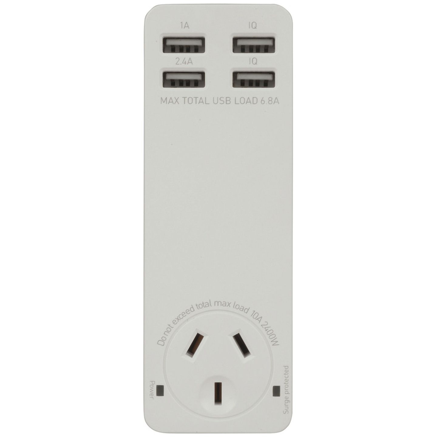 Quad USB Charger with Mains Socket