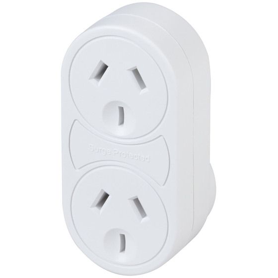 MAINS SURGE PROTECTOR DOUBLE OUTLET