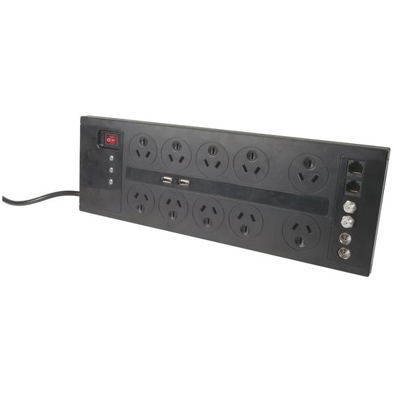 Jaycar 10-Way Home Theatre Surge Protected Powerboard