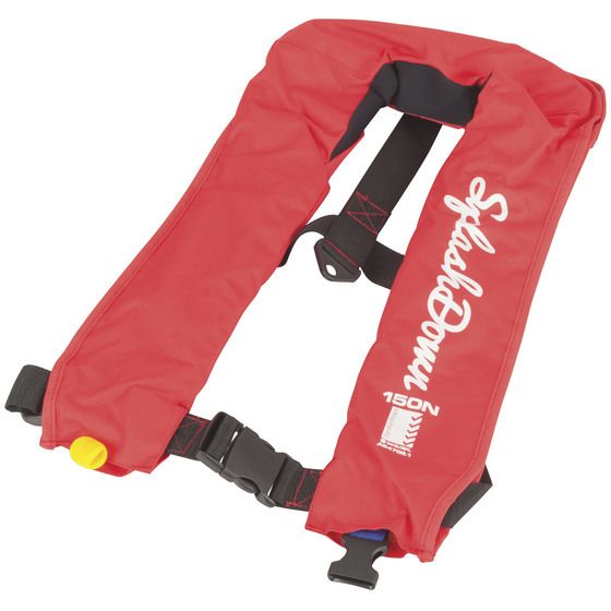 Splashdown 150 Manual Inflate PFD – Red | 150N Buoyancy | AS4758.1 Approved | One Size Fits All