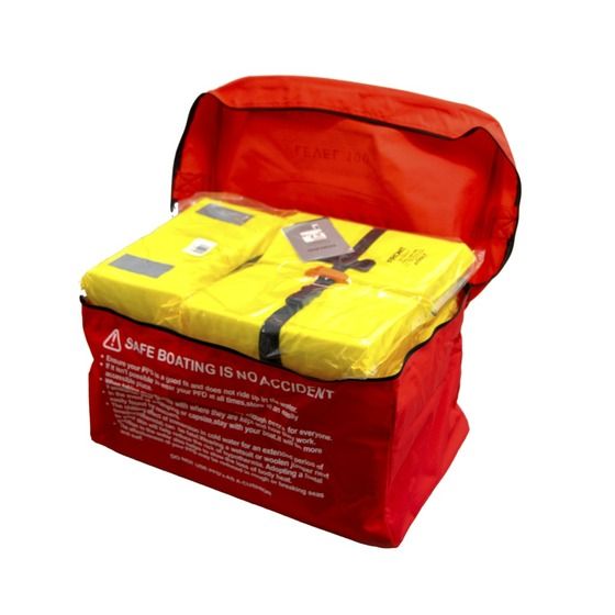 Marlin 100N VIP Life Jacket – 4-Pack with Storage Bag | AS4758 Adult PFD (40–70 kg)