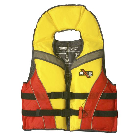 AXIS Seamaster L100 PFD Adult XL – 60kg+ | Front Zip & Adjustable Waist Strap