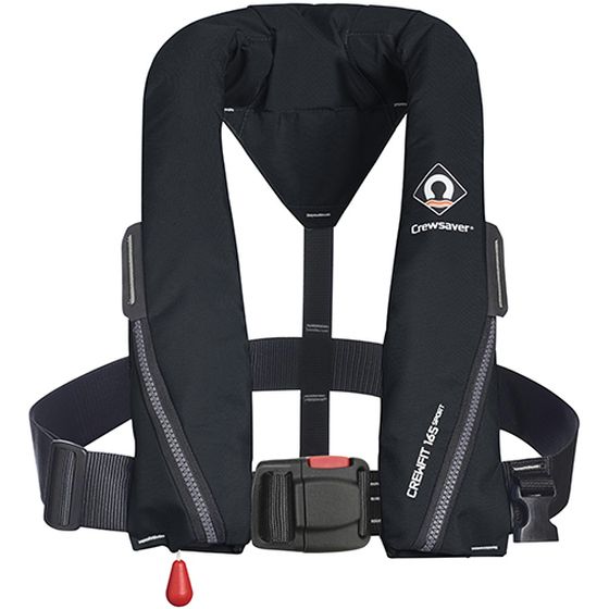 Crewfit Sport 165N PFD – Manual Non-Harness (AUS) – Black