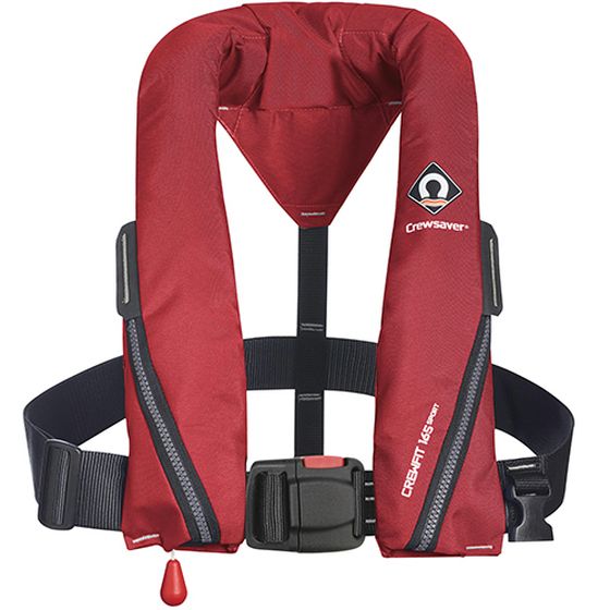 Crewfit Sport 165 Manual Inflatable PFD – Red (ISO 12402-3 Approved)