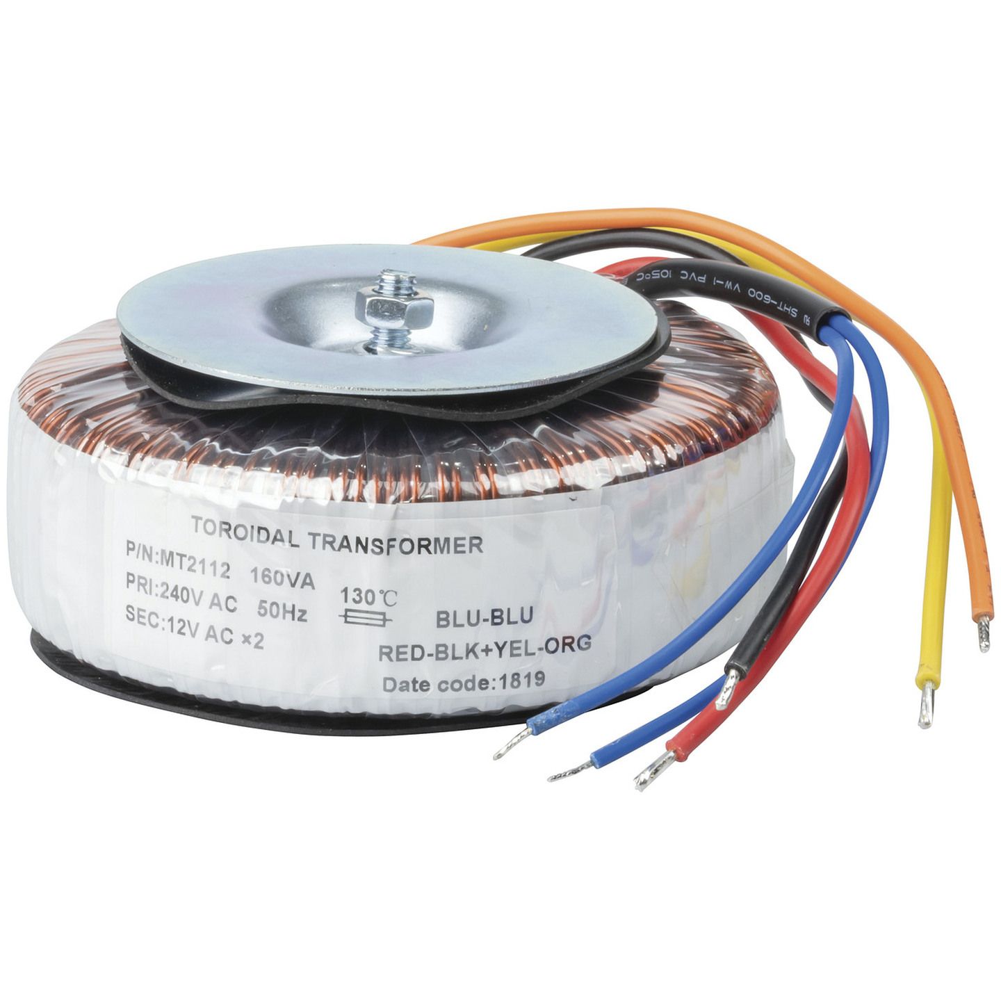 12V-0-12V 160VA Toroidal Transformer