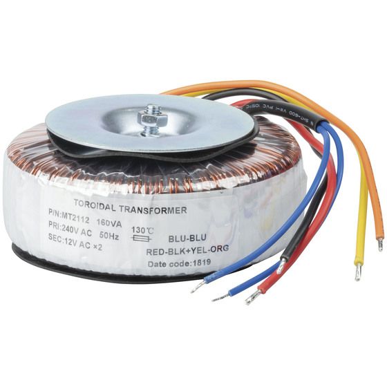 12V-0-12V 160VA TOROIDAL TRANSFORMER