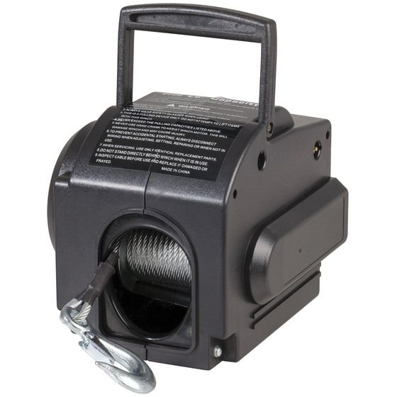 2000lb Electric Trailer Winch with Remote Control