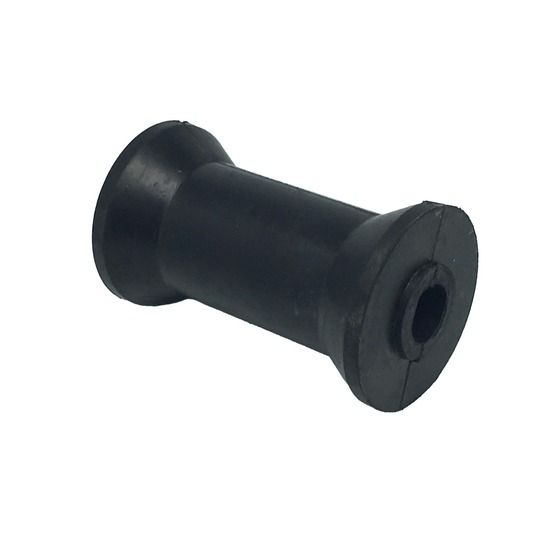 Viking 4in Keel Roller – Black Rubber, 17mm Bore
