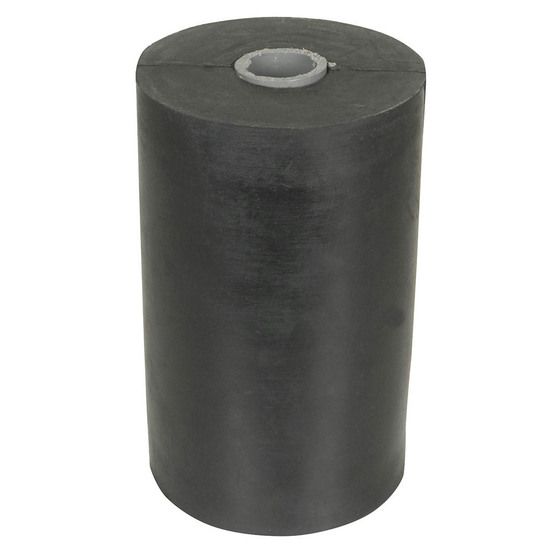 Viking 4½in Flat Bilge Roller – Black Rubber, 17mm Bore