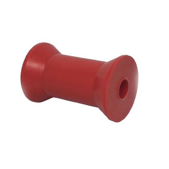 4IN KEEL ROLLER RED WITH 17MM BORE