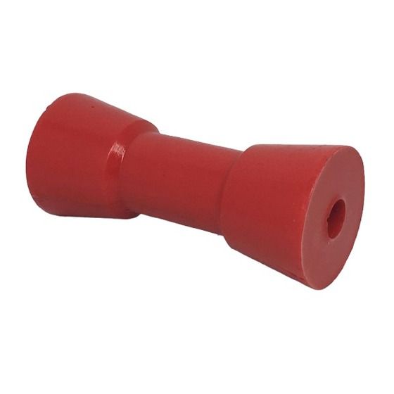Viking 6in Sydney Roller – Soft Red Polyurethane, 17mm Bore (Model 91520)