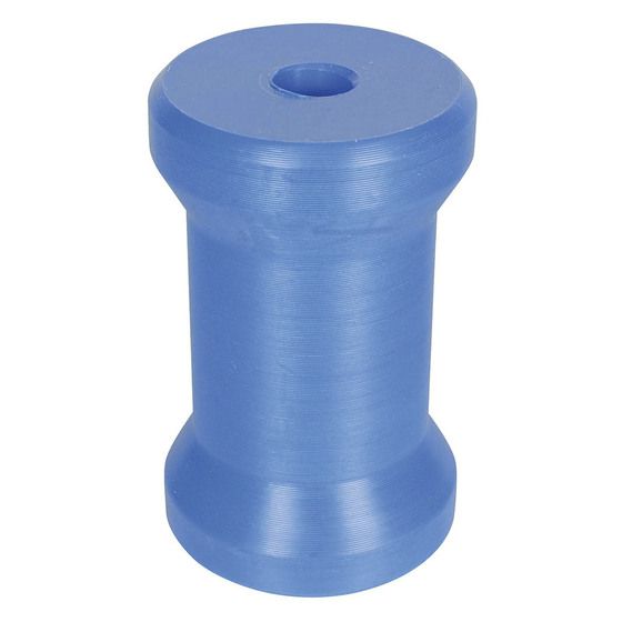 4½in Keel Roller – Blue Hard Nylon, 17mm Bore (Viking 91312)