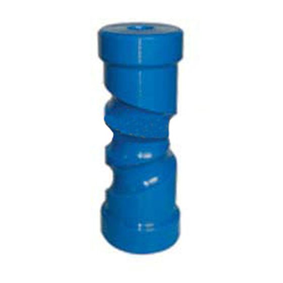 8IN SELF CENTERING BLUE ROLLER WITH 17MM BORE