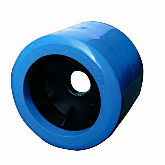 Viking 4in x 4in Wobble Roller – Blue Hard Nylon, 25mm Bore (91115)