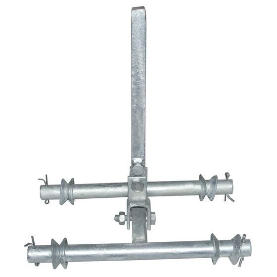 WOBBLE ROLLER STEMS & BRACKETS - 4 X WOBBLE ROLLER BRACKET DOUBLE SWIVEL