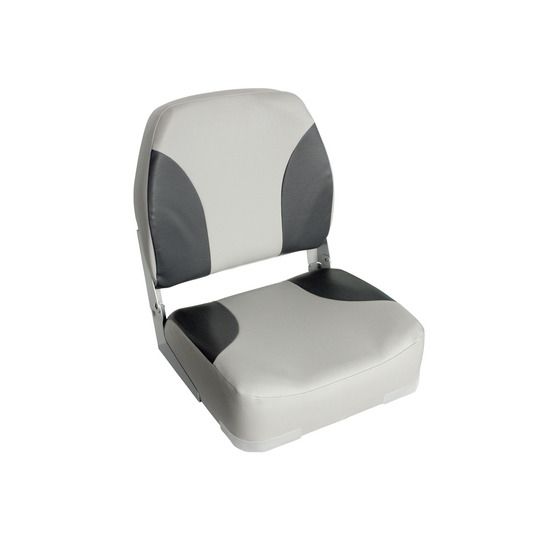 Economy Hi-Back Boat Seat – White & Blue | MUA155