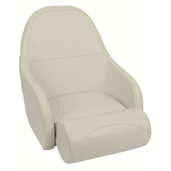 JAYCAR Full Helm-Type Boat Seat – Fold-Up Front, Wraparound Armrests, Heavy-Duty Vinyl
