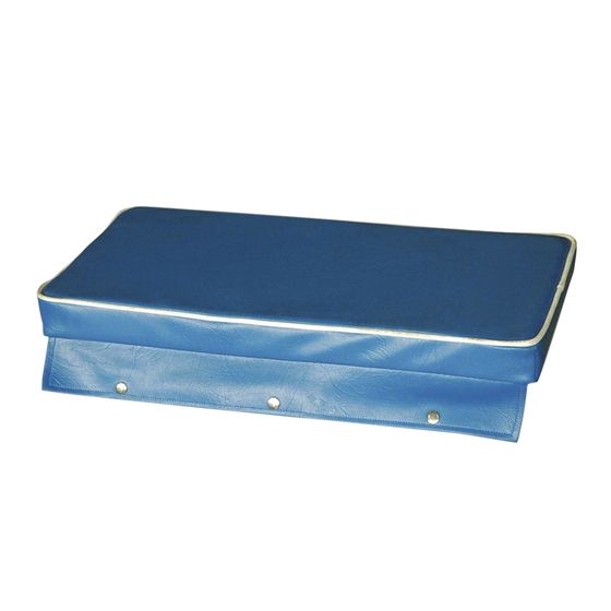 JAYCAR Boat Cushion 1200 x 300mm – Royal Blue Marine Vinyl with Snap Flaps