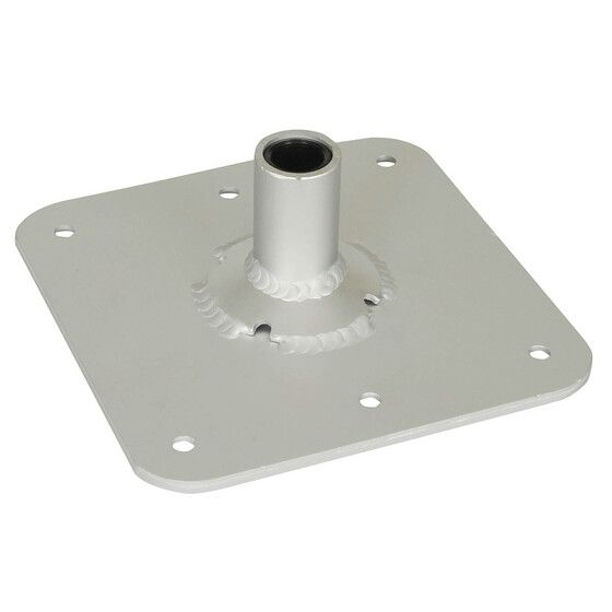 Aluminium Alloy Deck Base – 175mm Square with TIG-Welded Spigot