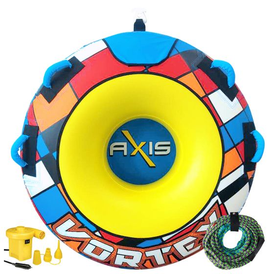 AXIS Vortex Single 54" Ski Tube Kit – 12V Pump + 50 FT Tow Rope