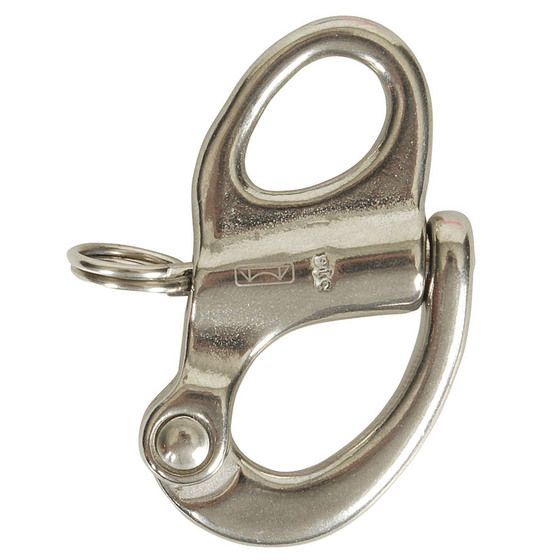 Jaycar Snap Shackle Fixed Eye 45×72mm – Cast 316 Stainless Steel