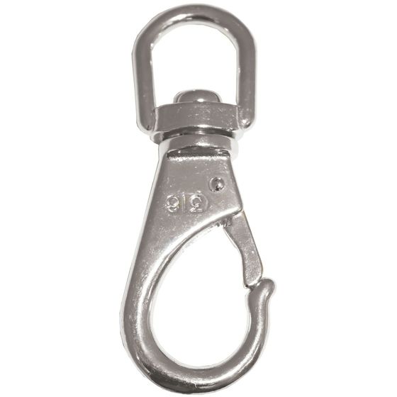 Jaycar Stainless Steel Snap Hook Swivel Eye – 100mm, 20mm Eye, 316 Grade