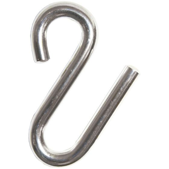 Jaycar 316 Stainless Steel S-Hook – 50mm, 6mm Dia, Fits 12mm Rope