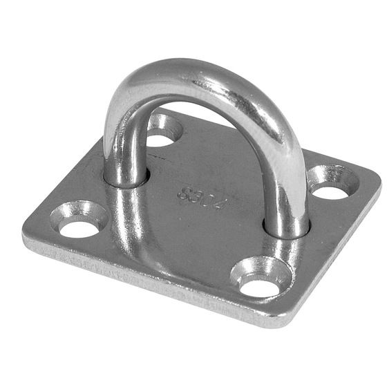 RECTANGULAR 6MM STAINLESS STEEL EYE PAD