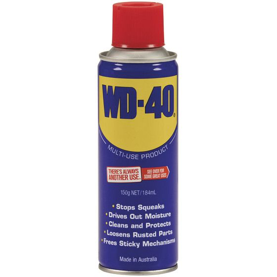 Jaycar WD-40 150g Spray Can – Water Displacer & Rust Remover for Electronics & Tools