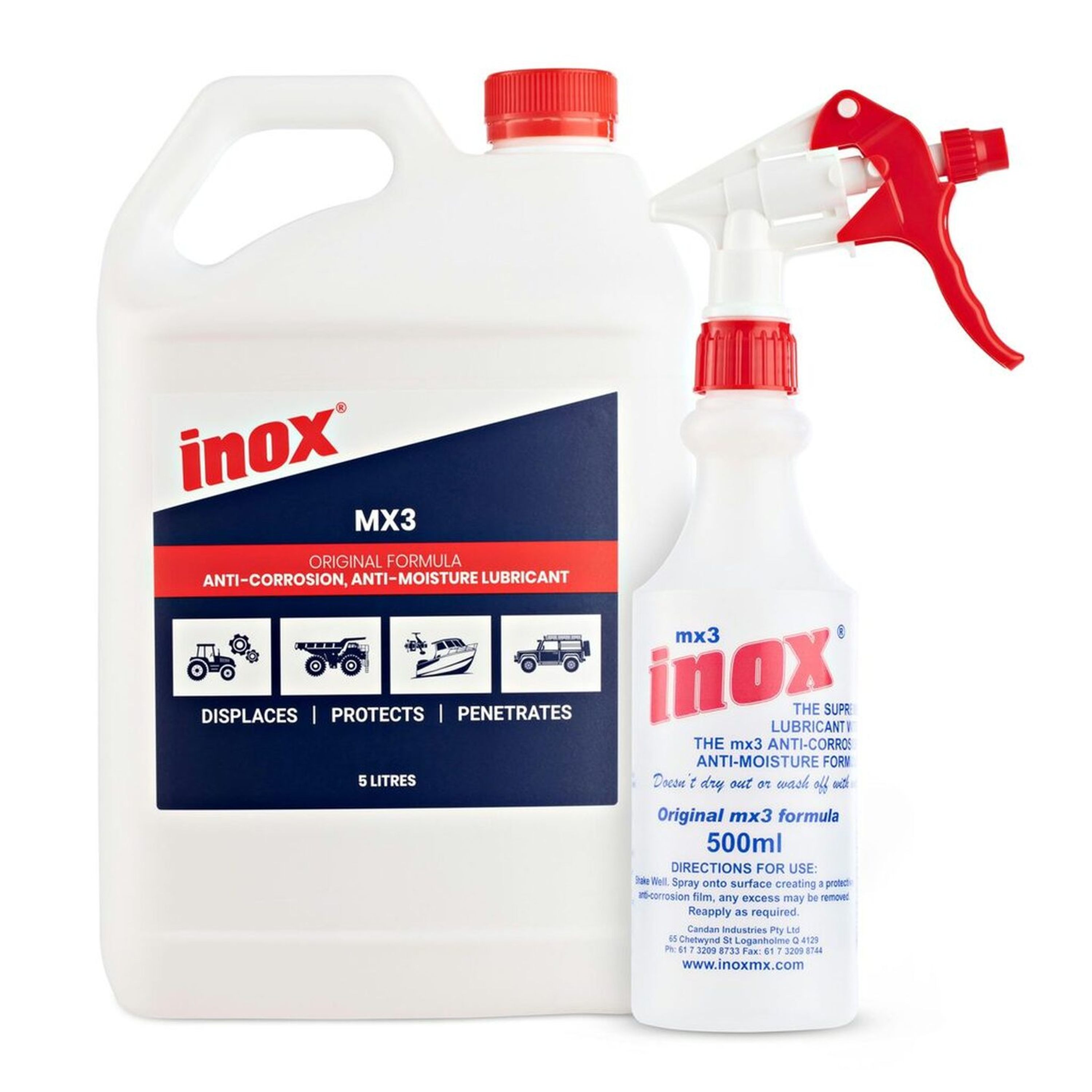 INOX MX3 Lubricant - 5 Litre Bottle with Spray Applicator