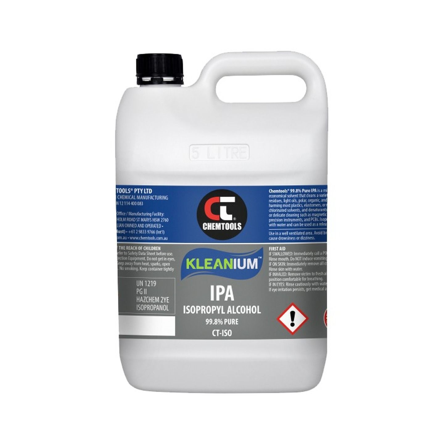 Isopropyl Alcohol 99.8 5L Bottle